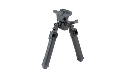 Allen Company Helix Polymer Bipod, Bipod, Fits Tilt Stud Mount, Matte Finish, Black and Gray, Silicone Hand Placement Area — photo 2