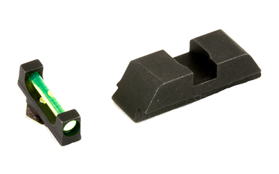 AmeriGlo Sight, Fits GLOCK 17/19/22/23/24/26/27/33/34/35/37/38/39, Green Fiber Front Black Rear — photo 2