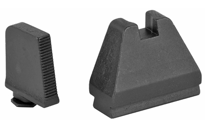 AmeriGlo Tall Suppressor Sights, 9XL Height, Fits All Glocks Except 42/43, Black Serrated .500" Front, Flat Black .600" Rear — photo 2