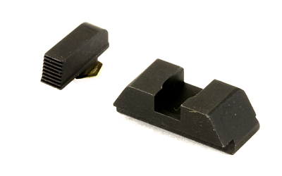 AmeriGlo Defoor, Sight, Fits Glock 42 and 43, Black Serrated Front, Black Rear, Front/Rear