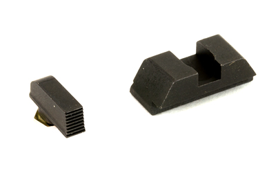 AmeriGlo Defoor, Sight, Fits Glock 42 and 43, Black Serrated Front, Black Rear, Front/Rear — photo 2
