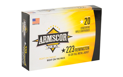 Armscor 223 Remington, 55 Grain, Full Metal Jacket, 20 Round Box — photo 2