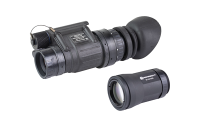 Armasight PVS-14 Gen 3 White Phosphor, Night Vision Monocle, Matte Finish, Black, 1800+ FOM Elbit YH IIT, Manual Gain, 3x Magnifier Lens