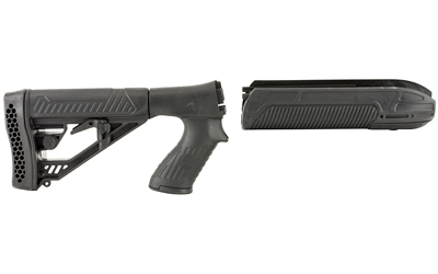 Adaptive Tactical EX Performance Stock Kit, Fits Remington 870 12 Gauge, Forend and M4 Style Stock, Black — photo 2