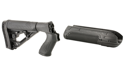 Adaptive Tactical EX Performance Stock Kit, Fits Mossberg 500 12 Gauge, Forend and M4 Style Stock, Black — photo 3