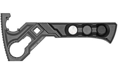 Real Avid Wrench, AR Armorer's Wrench, Stainless Steel, Interchangeable Brass, Rubber, Nylon Hammer Heads