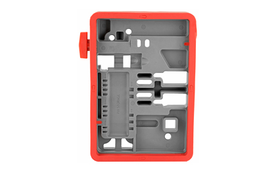 Real Avid Master Bench Block, Rubber/Plastic Material, Red/Grey Finish, Bench Block for AR Style Rifles — photo 2