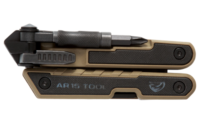 Real Avid AR15 Tool, Multi-Tool, Black/Tan Finish, Stainless Steel, Includes Tan Nylon Sheath — photo 3