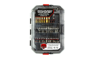Real Avid Accu-Punch Master Set, 37 Piece Punch Set, Includes 13 Nickel Plated Flat Tip Punches, 13 Nickel Plated Roll Pin Punches, 7 Brass Punches — photo 2