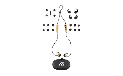 AXIL GSX 3.0, Bluetooth Earbuds, IP65 Water and Sweat Resistant, Desert Tan, Includes USB-C Charging Cable