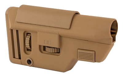 B5 Systems Collapsible Precision Stock, Coyote Brown, Medium Length Cheek Riser — photo 2