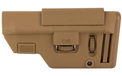 B5 Systems Collapsible Precision Stock, Coyote Brown, Medium Length Cheek Riser — photo 3