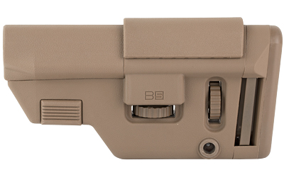 B5 Systems Collapsible Precision Stock, Flat Dark Earth, Short Length Cheek Riser — photo 3