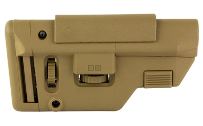 B5 Systems Collapsible Precision Stock, Coyote Brown, Long Length Cheek Riser — photo 2