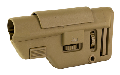 B5 Systems Collapsible Precision Stock, Coyote Brown, Long Length Cheek Riser — photo 3