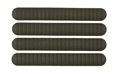 B5 Systems Rail Covers, 4 Pack, Fits M-LOK Rails, Matte, Olive Drab Green