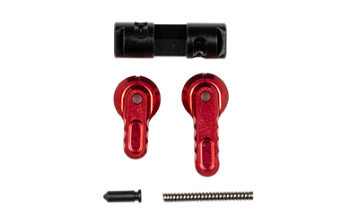 Battle Arms Development BAD-ASS-LITE, Ambidextrous Safety Selector, 90/60, Lightweight, Reversible, Anodized Finish, Red, Fits AR-15