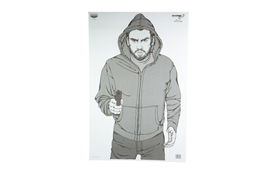Birchwood Casey Eze-Scorer Target, Bad Guy, 23x35, 100 Targets