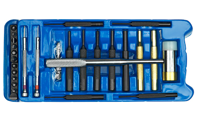 Birchwood Casey Gunsmith, Kit, Blue Gunsmith Kit Weekender Professional Gunsmith Kit, 27 Selected Tools, Reusable Hard Storage Case