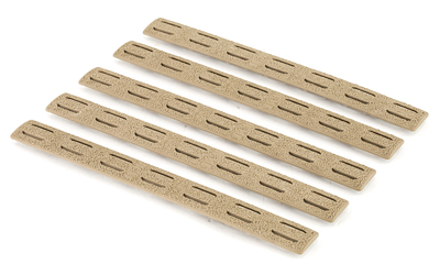 Bravo Company 5.5" KeyMod Rail Panel Kit, 5 Pack, Flat Dark Earth