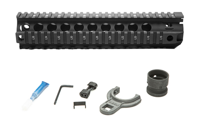 Bravo Company Quad Rail, Picatinny Rail, Fits AR Rifles, 10", Black