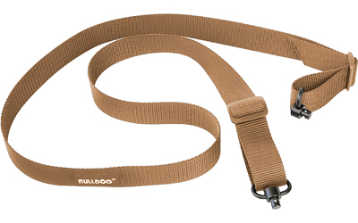 Bulldog Cases Single Point Sling, Deluxe Quick Detach Push Button Swivels, Poly Oxford Nylon Construction, Tan