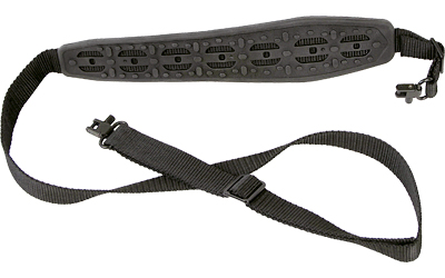 Bulldog Cases Armor Molded Rifle Sling, with Deluxe Locking Swivels, Poly Oxford Nylon, Black