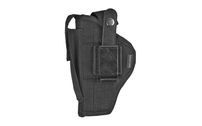 Bulldog Cases Extreme Belt Holster, Fits Most 2.5"-3.75" Barrel Compact Autos with Laser or Light, Ambidextrous, Nylon, Black