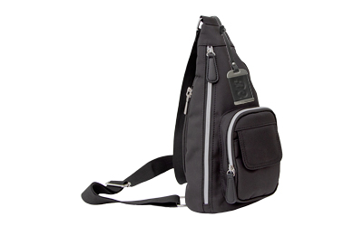 Bulldog Cases Sling Bag with Holster, Polyurethane Construction, Black