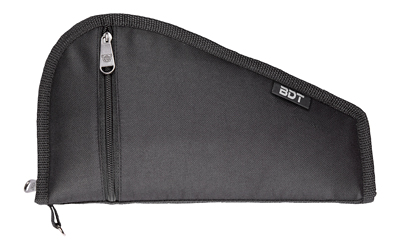 Bulldog Cases Deluxe Pistol Case w/ Pocket and Sleeve, Black, 12"x6"