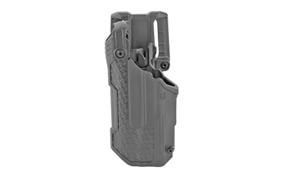 BLACKHAWK T-Series L3D, Duty Holster, Left Hand, Fits Glock 17/19/22/31 With TLR1/TLR2, Includes Jacket Slot Belt Loop, Black Basketweave Finish