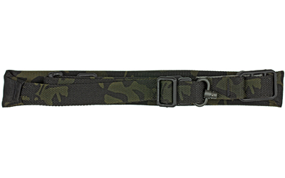 Blue Force Gear Vickers 221 Sling, Padded, 2-To-1 Point Sling, Multicam Black, RED Swivel, Molded Acetal Adjuster