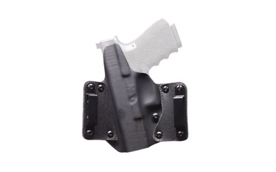 BlackPoint Tactical Leather Wing OWB Holster, Fits Glock 17/22/31, Right Hand, Black Kydex & Leather, with 1.75" Belt Loops, 15 Degree Cant — photo 2