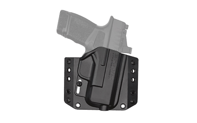 Bravo Concealment BCA, OWB Concealment Holster, 1.5" Belt Loops, Fits Springfield Hellcat, Right Hand, Black, Polymer, Does not fit Hellcat RDP