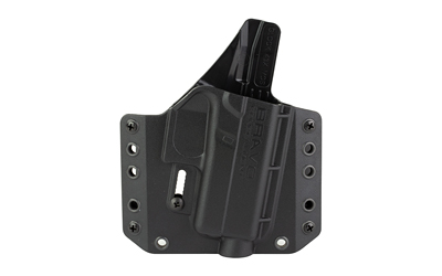 Bravo Concealment BCA, OWB Concealment Holster, 1.5" Belt Loops, Fits Glock 43/43X/43X MOS, Right Hand, Black, Polymer, Does not fit Glock 48
