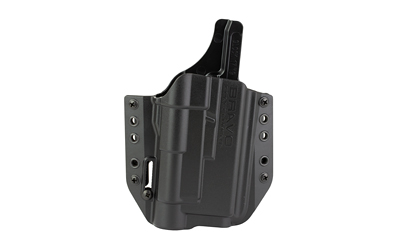 Bravo Concealment BCA Light Bearing, OWB Concealment Holster, 1.5" Belt Loops, Fits GLOCK 17/19/22/31/47 w/Streamlight TLR-1, Right Hand, Black