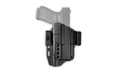 Bravo Concealment Torsion Light Bearing, IWB Concealment Holster, Waistband Clips, Fits Glock 19/19X/23/32/45 w/SureFire X300, Right Hand, Black