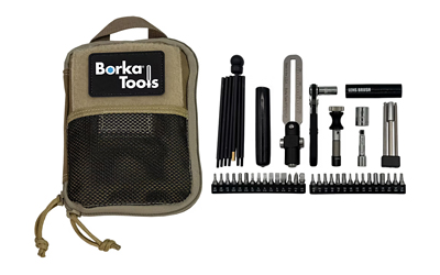 Borka Standard Configuration with 3 Piece Extension Bit Set and Emergency Cleaning Rod Set, Adjustable Torque Driver Tool Kit, Silver, Includes Pouch
