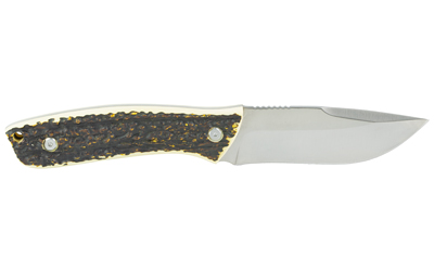 Camillus Western Crosstrail, Fixed Blade Knife, Plain Edge, Faux Stag Handle, Satin Finish, Silver Blade, 4.25" Blade Length, 9" Overall Length — photo 2