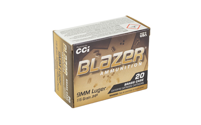 CCI Ammunition Blazer, 9MM, 115 Grain, Jacketed Hollow Point, 20 Round Box — photo 2