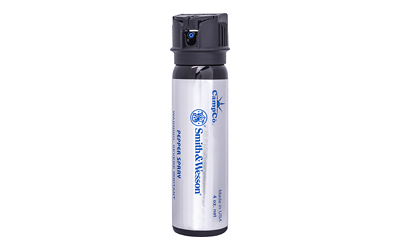 Caliber Gourmet Smith and Wesson Pepper Spray, 4oz, Flip Top Safety, Black