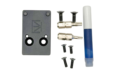 Calculated Kinetics Adapter Plate, RMR Footprint, Fits Canik Mete, Anodized Finish, Black — photo 2