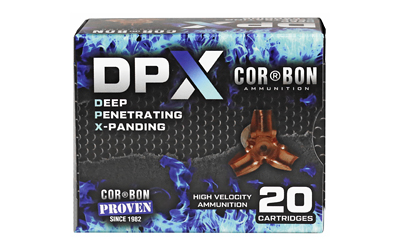 Corbon Ammo Deep Penetrating X Bullet, 45 Colt +P, 225 Grain, Barnes X, 20 Round Box