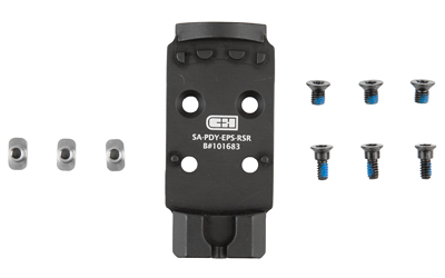 C&H Precision V4, Optic Mounting Plate, For Springfield Prodigy to Holosun EPS/EPS Carry, Matte Finish, Black