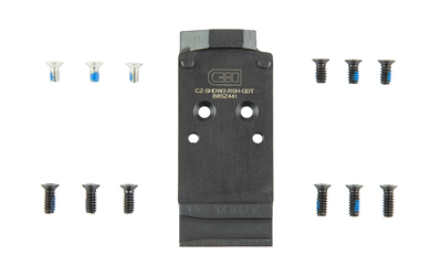 C&H Precision V4, Optic Mounting Plate, Steel Construction, GLOCK Dovetail, Fits Optic Ready CZ Shadow 2, Trijicon RMR/SRO