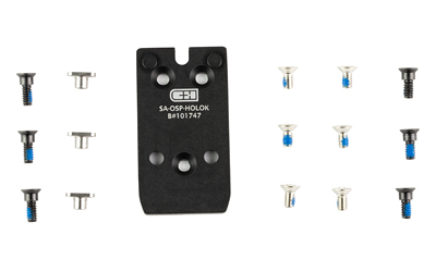 C&H Precision XD OSP, Optic Mounting Plate, Fits Springfield Armory XDM to Holosun 407K/507K, Anodized Finish, Black