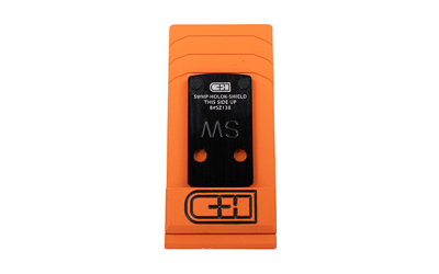 C&H Precision V4, Optic Mounting Plate, For M&P Shield 2.0 to Holosun 407/507K, Anodized Finish, Black, Includes Mounting Hardware