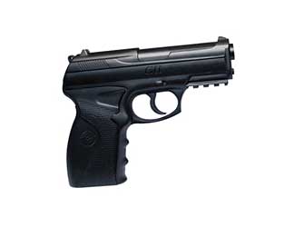 Crosman Model C11 Pistol, .177 BB, Black Synthetic Stock, CO2, Semi Automatic, 480 Feet Per Second