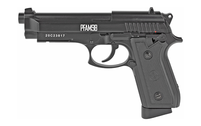 Crosman PFAM9B (BB) Air Pistol, BB, 400 Feet Per Second, Black, CO2 Powered, Full/Semi-auto, Blowback, Fixed Blade Front Sight, 20 Rounds, 1 Magazine