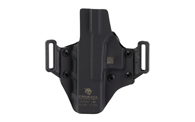 Crucial Concealment Covert OWB, Outside Waistband Holster, Right Hand, Kydex, Black, Fits Glock 17 — photo 2